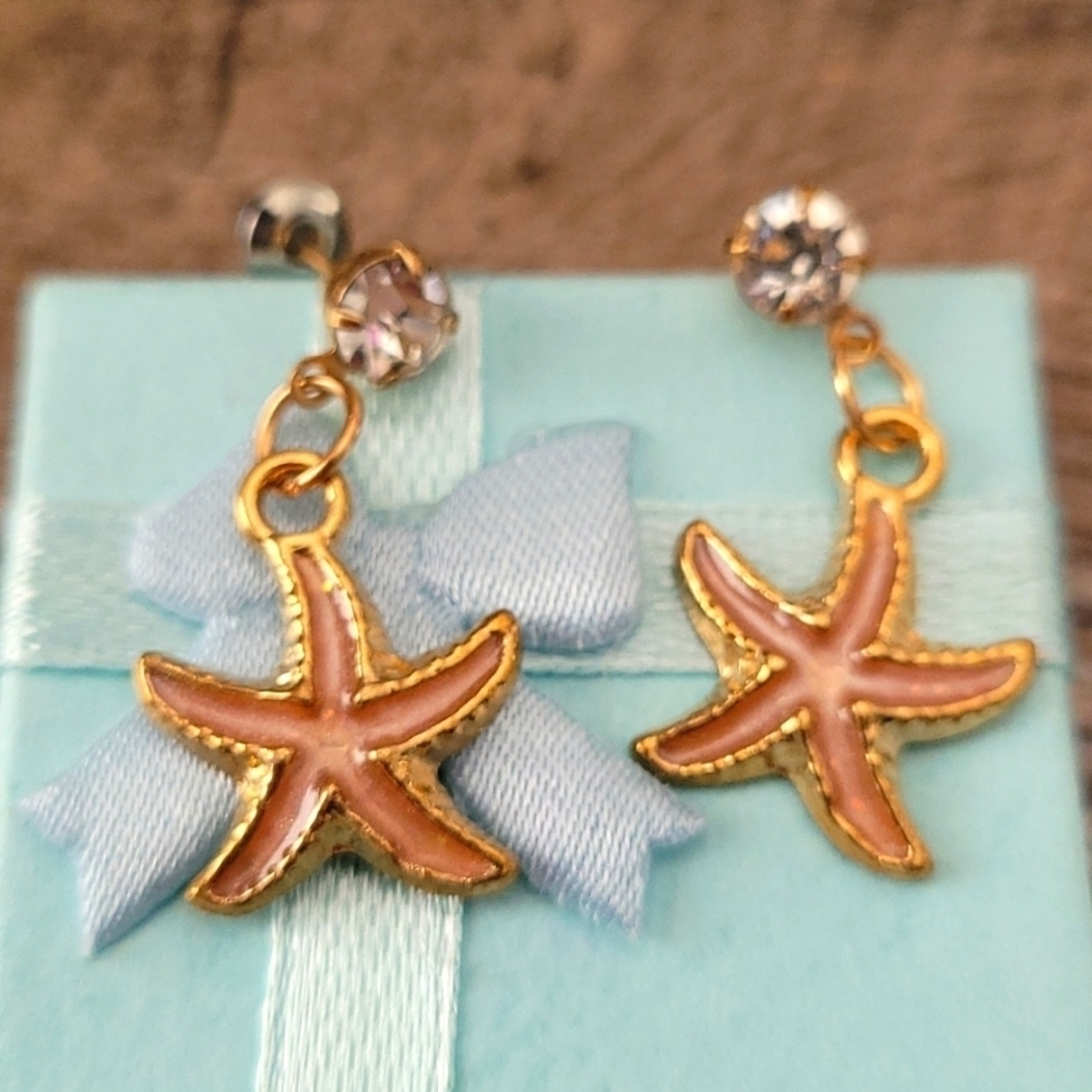Earrings starfish stud earrings